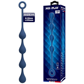 Анальные цепочка шариков Mr. Play Waterdrop Anal Balls, размер M, 33,5 см 1