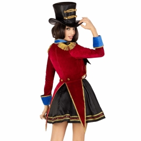 Костюм циркачки Leg Avenue Classic Ringmaster Costume, сукня, капелюх 0