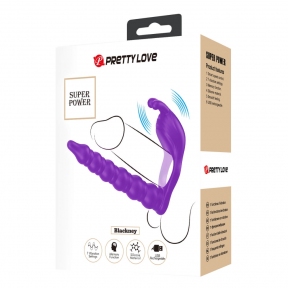 Вібронасадка «Pretty Love Blackney», для подвійного проникнення, 7 режимів вібрації 7