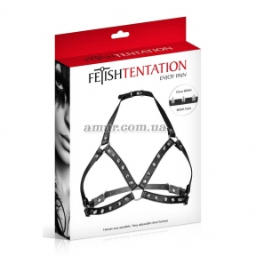 Портупея з металевими шипами Fetish Tentation Sexy Adjustable Chest Harness 1