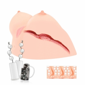Мастурбатор Kokos Juilana Breast 2WayPlus з вібрацією та масажем 3