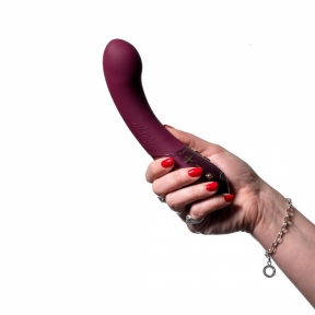 Вібратор для точок G Hot Octopuss KURVE, технологія високих та низьких частот, 2 двигуни, м'який наконечник 5