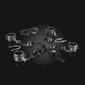 Набор для фиксации на кровати Liebe Seele Temptation Underbed Mattress Restraint Kit + маска 0