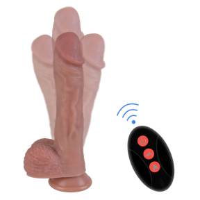 Реалистичный вибратор Erospace Natural Play Thrusting D6, 22 см, пульт ДУ 3