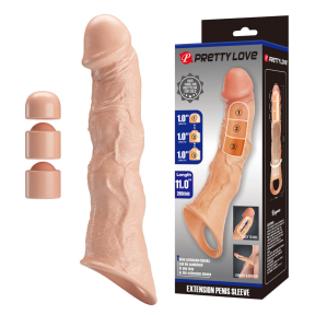 Удлиняющая насадка на пенис, 3 модуля «Extension Penis Sleeve with Modular» 7
