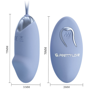 Виброяйцо Pretty Love Julia, 12 режимов вибрации, пульт ДУ 3