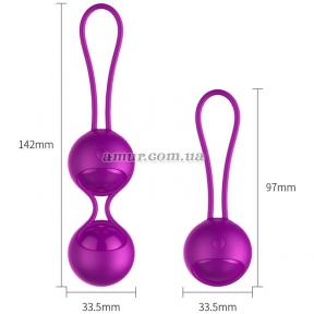 Вагінальні кульки з вібарцією Vibrating Silicone Kegel Balls з пультом ДУ 0