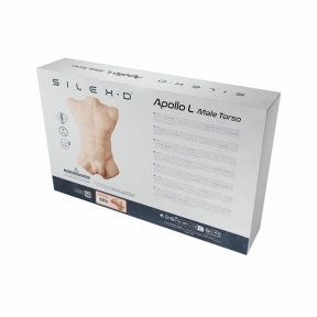 Торс із фалоімітатором на присосці SilexD Apollo L Male Torso Caramel 7