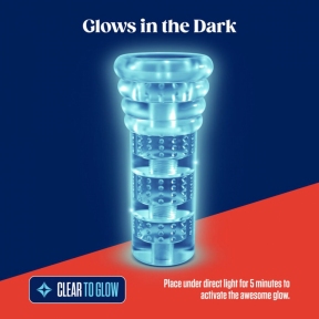 Мастурбатор Blush Rize – Luz Glow in the Dark Masturbator, всмоктування, світиться у темряві 3