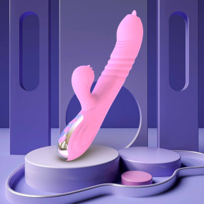 Вібратор «Fairy», рожевий, 20 режимів вібрації, 3 режими руху вгору і вниз 10
