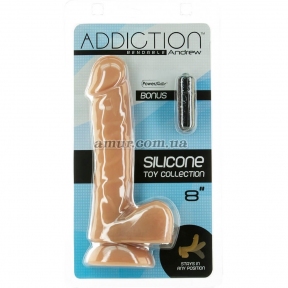 Фалоімітатор Addiction - Andrew + віброкуля у подарунок 5