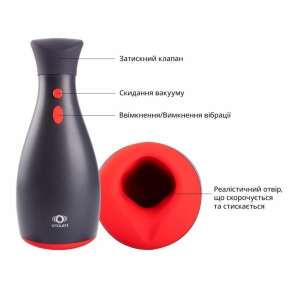 Мастурбатор Otouch Ninja 2, 7 режимів вібрації, ефект стиснення 9 Мастурбатор Otouch Ninja 2, 7 режимів вібрації, ефект стиснення 9