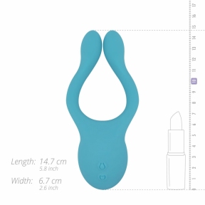 Универсальный вибратор для пар Cala Azul – Dani Couples Toy, 10 режимов 6