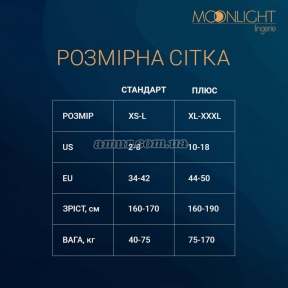 Бодістокінг з доступом Moonlight Model 08, імітація корсету та панчіх на підв'язках 3