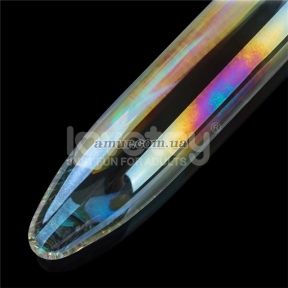 Стеклянный фалос «Twilight Gleam Glass Dildo Prism Glass», светится в темноте 2