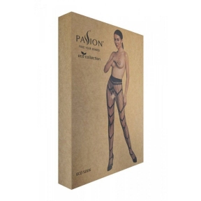 Еротичні колготки-бодістокінг Passion ECO S006, білі 3
