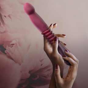 Пульсатор для точки G Blush Temptasia – Trixie Thrusting Dildo, красный, 3 скорости 6