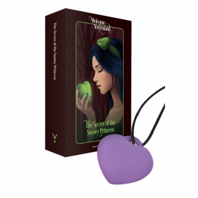 Мини-вибратор «Сердечко» FairyGasm PleasureStone, фиолетовый, 9 режимов, на шнурке 5