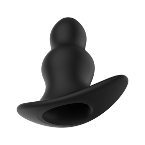 Пробка с тунелем Erospace Wild Play Hollow Anal Plug C1, черная 1