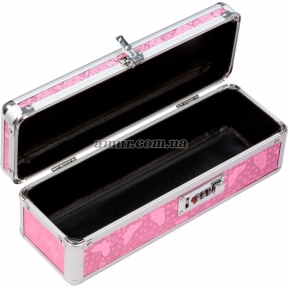 Кейс для зберігання секс-іграшок BMS Factory - The Toy Chest Lokable Vibrator Case, рожевий, з кодовим замком 2
