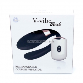 Вибратор «V-Vibe» 7 функций, черный, с пультом ДУ 10