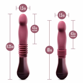Пульсатор для точки G Blush Temptasia – Trixie Thrusting Dildo, красный, 3 скорости 3