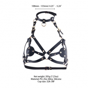 Портупея на груди LOCKINK SEVANDA Queen Chest Harness with Removable Bra 6