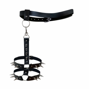 Мужские гартеры из натуральной кожи Art of Sex - Serge 2