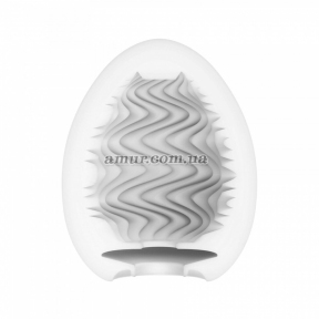 Мастурбатор-яйце Tenga Egg Wind із зигзагоподібним рельєфом 0