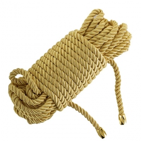Мотузка для шибарі LOCKINK SEVANDA Shibari Pratice Rope, золотиста, 8 м, нейлон+бавовна 0