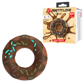 Кольцо на пенис в форме Доната «Pretty Love Choco Super Donut» 5