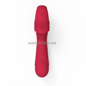 Эксклюзивный вибратор «Licking Vibrator», красный, 20 режимов 1