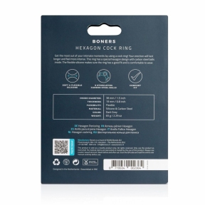 Ерекційне кільце Boners Hexagon Cock Ring 3