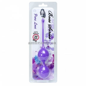 Вагінальні кульки «Silicone Kegel Balls 2» фіолетові 2