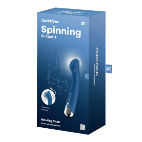 Вибратор с ротацией Satisfyer Spinning G-Spot 1, синий 6