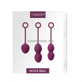 Набір вагінальних кульок зі зміщеним центром ваги Svakom Nova Violet 4