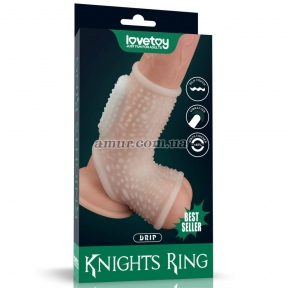 Насадка на пеніс з вібрацією «Vibrating Silk Knights Ring 3» 6