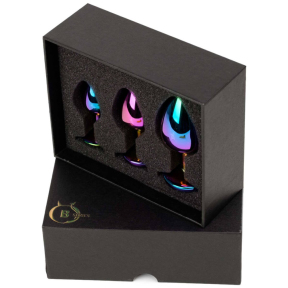 Набір анальних пробок Jewellery Multicolor, S-M-L 5