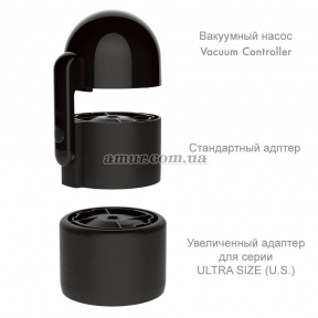 Вакуумна насадка Tenga Vacuum Controller з мастурбатором US Deep Throat Cup 0