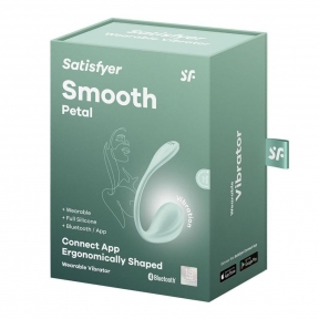 Смарт-віброяйце Satisfyer Smooth Petal Connect App, колір м'яти 8