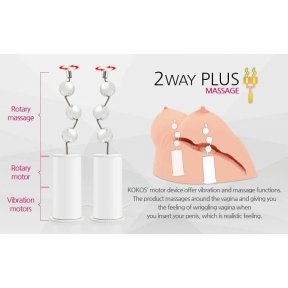 Мастурбатор Kokos Juilana Breast 2WayPlus з вібрацією та масажем 5