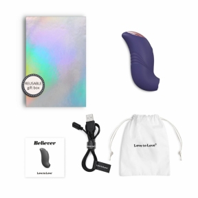 Вакуумный клиторальный стимулятор Love To Love Believer, синий 4
