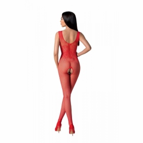 Бодістокінг з крилами Passion BS098 One Size, червоний, середня сітка, відкритий доступ 1