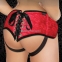 Трусы для страпона Sportsheets - SizePlus Red Lace Satin Corsette, с корсетной утяжкой 3