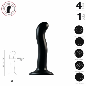 Фалоімітатор Strap-On-Me P&G-Spot Dildo, силікон, розмір M 2