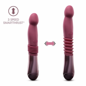 Пульсатор для точки G Blush Temptasia – Trixie Thrusting Dildo, красный, 3 скорости 2