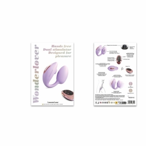 Виброяйцо с вакуумной клиторальной стимуляцией Love To Love Wonderlover, фиолетовое 6