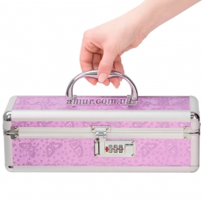 Кейс для зберігання секс-іграшок BMS Factory - The Toy Chest Lokable Vibrator Case фіолетовий, з кодовим замком 1