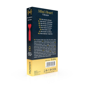 Мини-вибратор Erospace Sweet Play Mini Heart A14, красный, 10 режимов вибрации 5