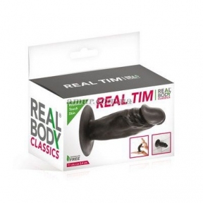 Фалоімітатор Real Body - Real Tim, чорний 0